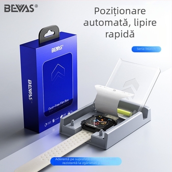 Protecție ecran Apple Watch Bevas, material PET, Compatibilitate: Apple Watch (Brand: Bevas; Material: PET; Compatibilitate: Apple Watch)