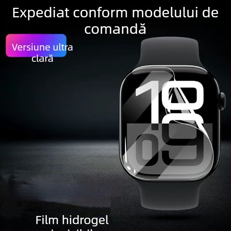 Protecție ecran frontal din hydrogel pentru dispozitive Apple, înaltă definiție, film moale