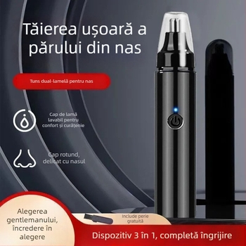 Trimer electric pentru nas, corp din plastic, alimentare la priză, ne-spălabil, fără baterie