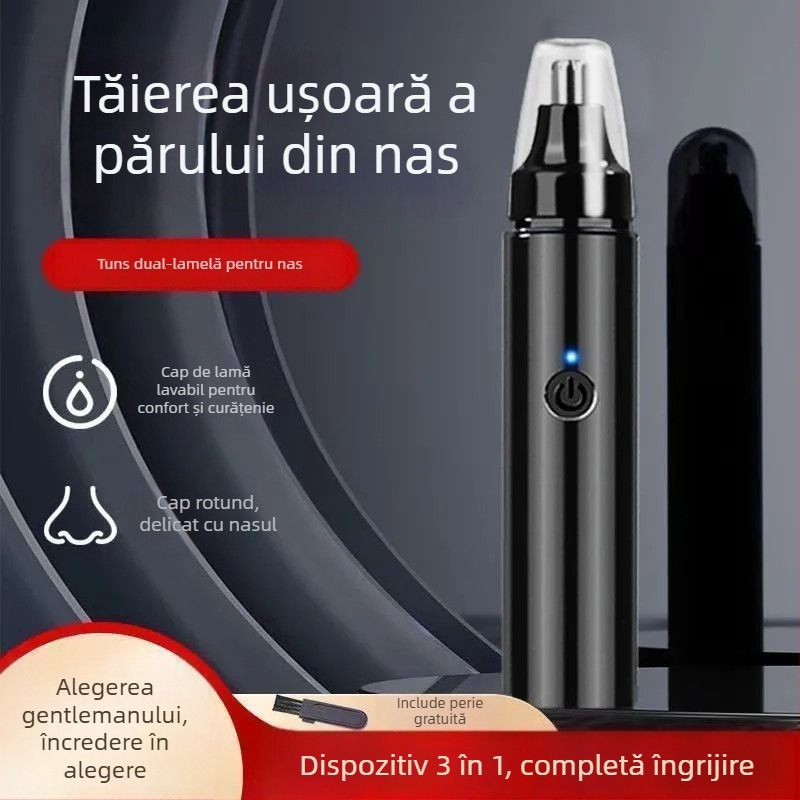 Trimer electric pentru nas, corp din plastic, alimentare la priză, ne-spălabil, fără baterie