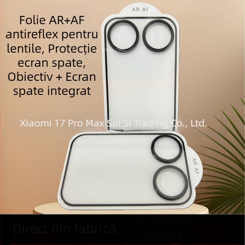 Xiaomi 17 Pro Max – Protecție spate cu film pentru lentile, sticlă temperată AR