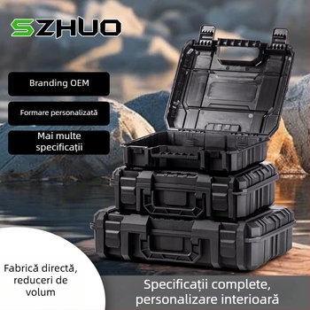 Cutie din plastic pentru unelte, portabilă, cu un singur strat, pentru mașină și depozitare dronă