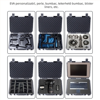 Cutie din plastic pentru unelte, portabilă, cu un singur strat, pentru mașină și depozitare dronă