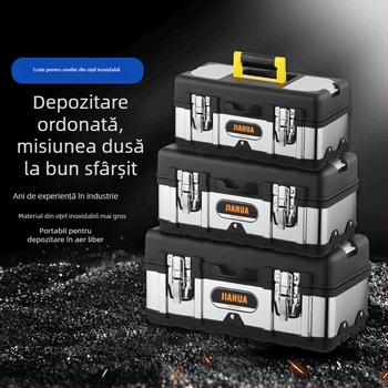 Cutie portabilă din oțel inoxidabil pentru depozitare și reparații
