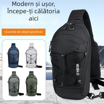 Drifter Geantă de piept din nylon pentru bărbați, Stil stradal, Ultra-ușoară, crossbody