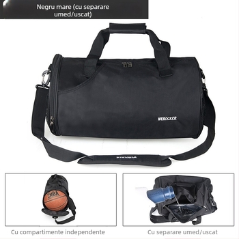 Geantă de umăr pentru bărbați – nylon exterior, căptușeală nylon, culoare solidă, model TTH3066, stil pentru călătorii de relaxare