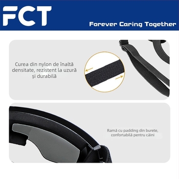 OCORT Ochelari pentru câini cu ramă TPU – Pentru câini, Import: Nu, Autorizare IP: Nu