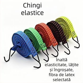 Qiling Curele elastice din nylon pentru fixarea vehiculelor, Curele elastice rezistente, încărcare 8 kg