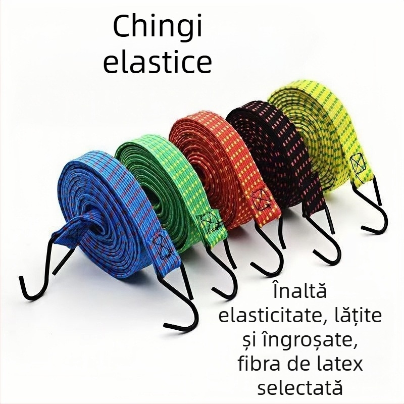 Qiling Curele elastice din nylon pentru fixarea vehiculelor, Curele elastice rezistente, încărcare 8 kg