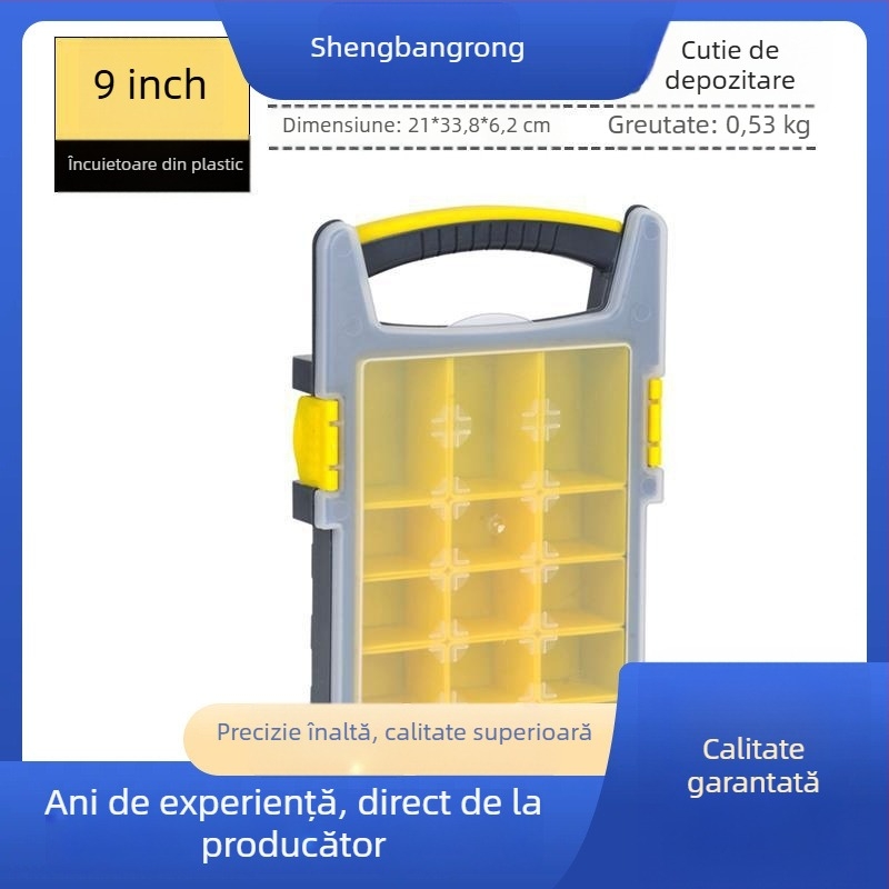 Cutie de unelte din plastic, protecție robustă, pentru depozitare unelte și hardware, Sheng bangrong, origine China