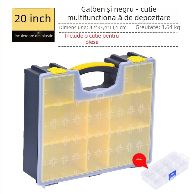 Cutie de unelte din plastic, protecție robustă, pentru depozitare unelte și hardware, Sheng bangrong, origine China