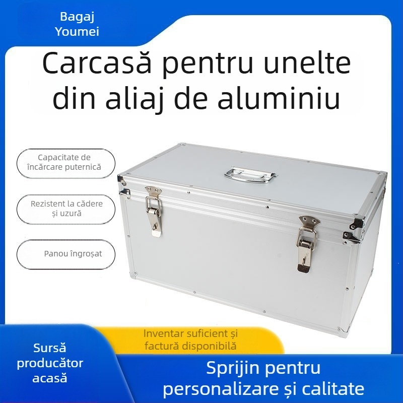 Cutie din aluminiu pentru unelte, cutie portabilă multifuncțională pentru depozitare