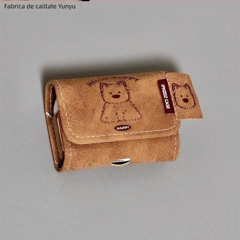 Husă de protecție AirPods, Material PC, Imagine gravată, Design portabil