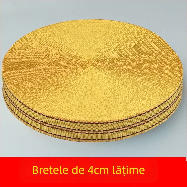 Bandă de legare a mărfurilor din polipropilenă, lungime 50 m, curea de legare tip bundling cu dispozitiv universal de prindere, personalizabilă, pentru securizarea mărfurilor