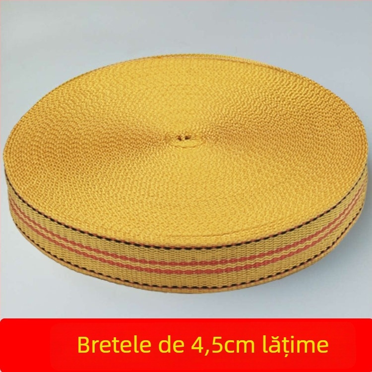 Bandă de legare a mărfurilor din polipropilenă, lungime 50 m, curea de legare tip bundling cu dispozitiv universal de prindere, personalizabilă, pentru securizarea mărfurilor