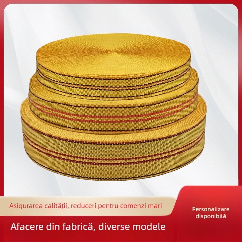 Bandă de legare a mărfurilor din polipropilenă, lungime 50 m, curea de legare tip bundling cu dispozitiv universal de prindere, personalizabilă, pentru securizarea mărfurilor