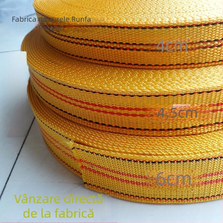 Șireturi auto, curele plate, rezistente la abraziune, model 985, diametru 12–12,9 cm, material: mătase