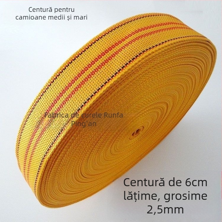 Șireturi auto, curele plate, rezistente la abraziune, model 985, diametru 12–12,9 cm, material: mătase
