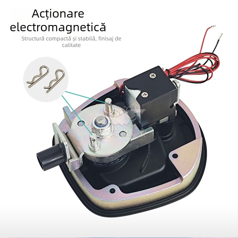 Lacăt pentru mânerul ușii auto cu design electromagnetic fishtail, aliaj zinc, cilindru șarpe, model BSS832-3; potrivit pentru mașini, camioane, pickupuri, RV-uri și vehicule de construcție.