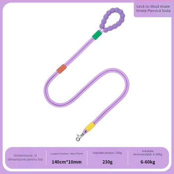 Bandă de tractiune din nylon pentru câini - ham cu două secțiuni, crossbody, pentru câini de talie medie și mare