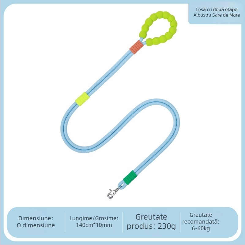 Bandă de tractiune din nylon pentru câini - ham cu două secțiuni, crossbody, pentru câini de talie medie și mare
