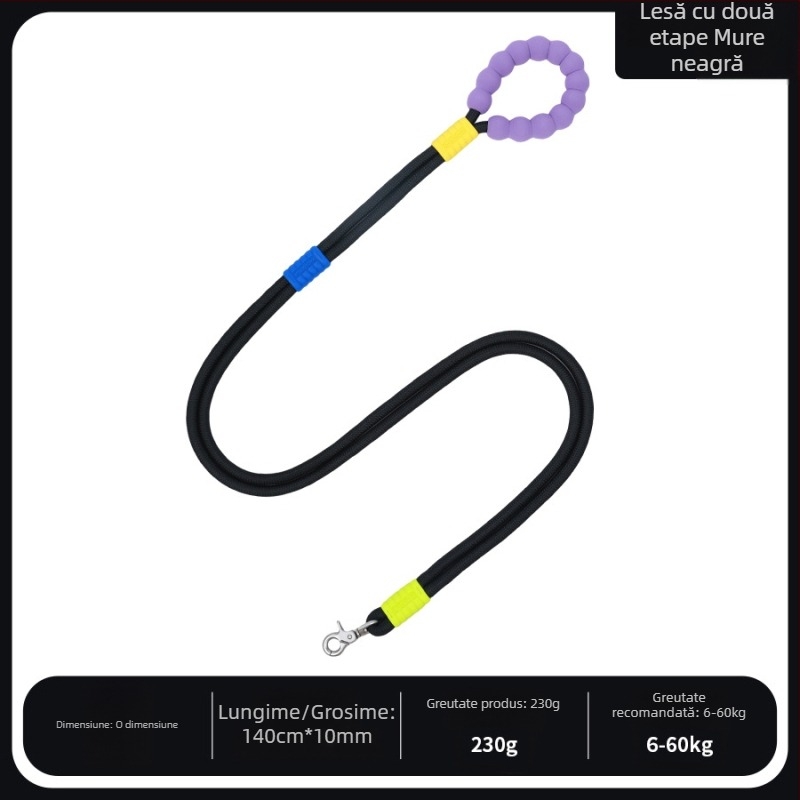 Bandă de tractiune din nylon pentru câini - ham cu două secțiuni, crossbody, pentru câini de talie medie și mare