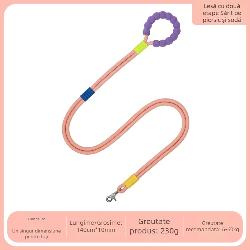 Bandă de tractiune din nylon pentru câini - ham cu două secțiuni, crossbody, pentru câini de talie medie și mare