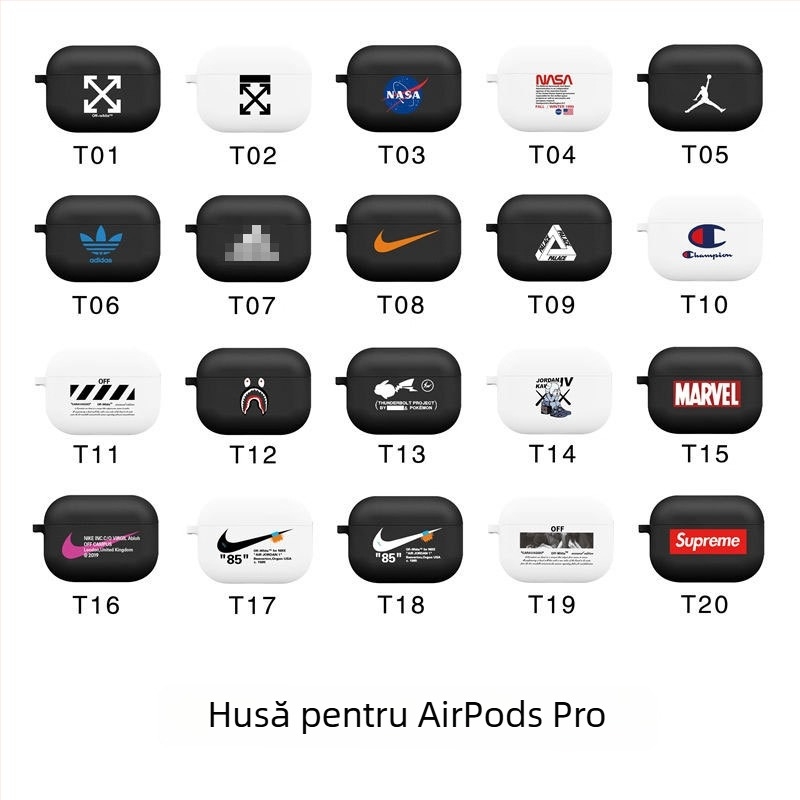 Husă TPU ZJ pentru AirPods Pro 2 și AirPods 4 – tip split, universal, turnată prin injecție