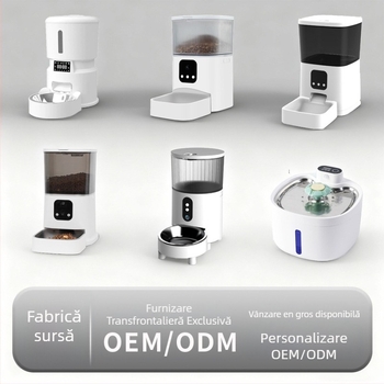 Hrănitoare automată pentru pisici și câini cu temporizator și control de la distanță, dozator inteligent de hrană