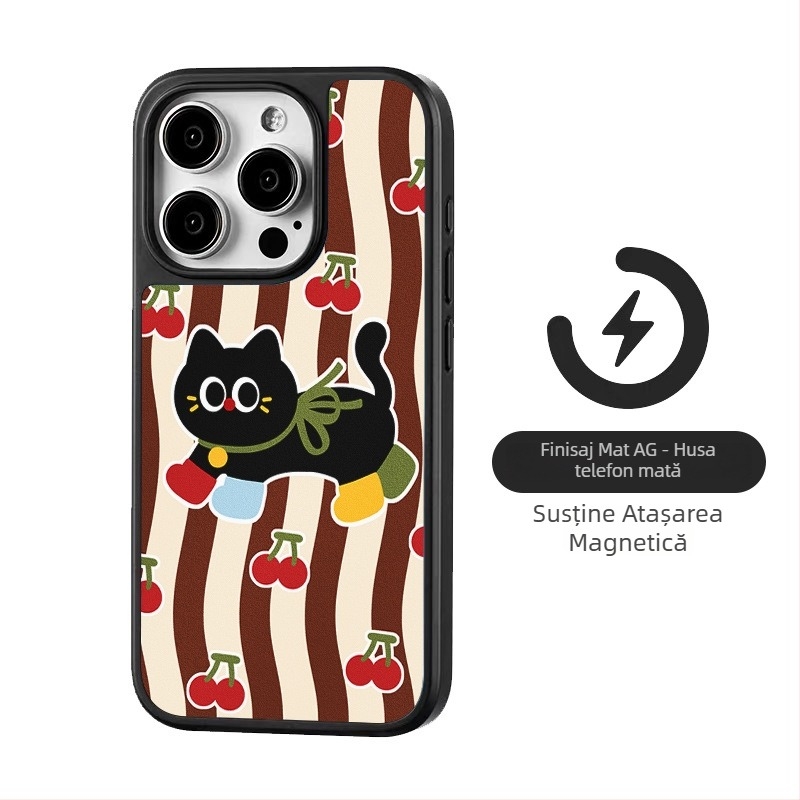  husă pentru iPhone pentru dispozitive Apple – Magnetică AG Matte TPU Capac Spate, Vopsită, Anti-cadere