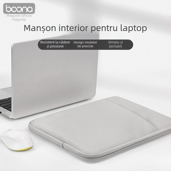 Baona husă internă din piele pentru notebookuri, compatibilă cu Lenovo, Huawei, Apple și altele – simplă și comodă