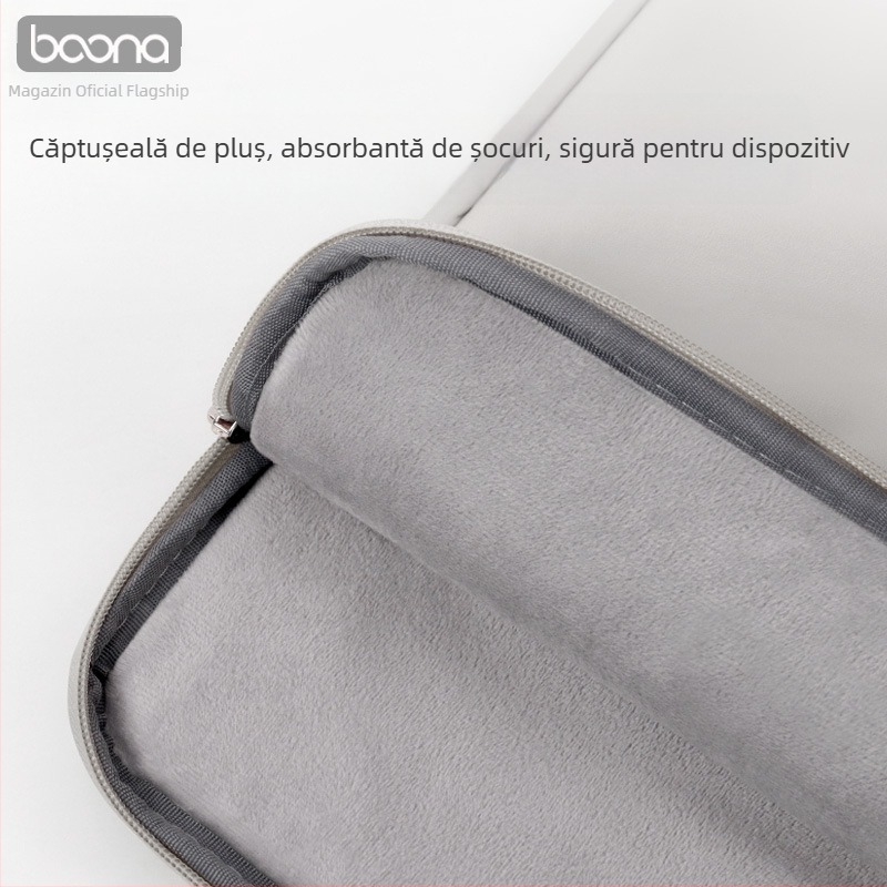 Baona husă internă din piele pentru notebookuri, compatibilă cu Lenovo, Huawei, Apple și altele – simplă și comodă