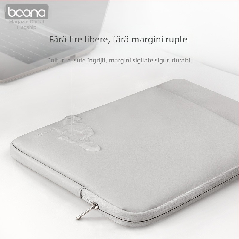 Baona husă internă din piele pentru notebookuri, compatibilă cu Lenovo, Huawei, Apple și altele – simplă și comodă