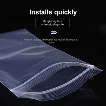 Sac de izolare pentru telefonul mobil, antipraf, transparent, sigilat, compatibil cu ecranul tactil, impermeabil (Material plastic; Presare la cald; Personalizabil; Logo tipărit; Unisex)