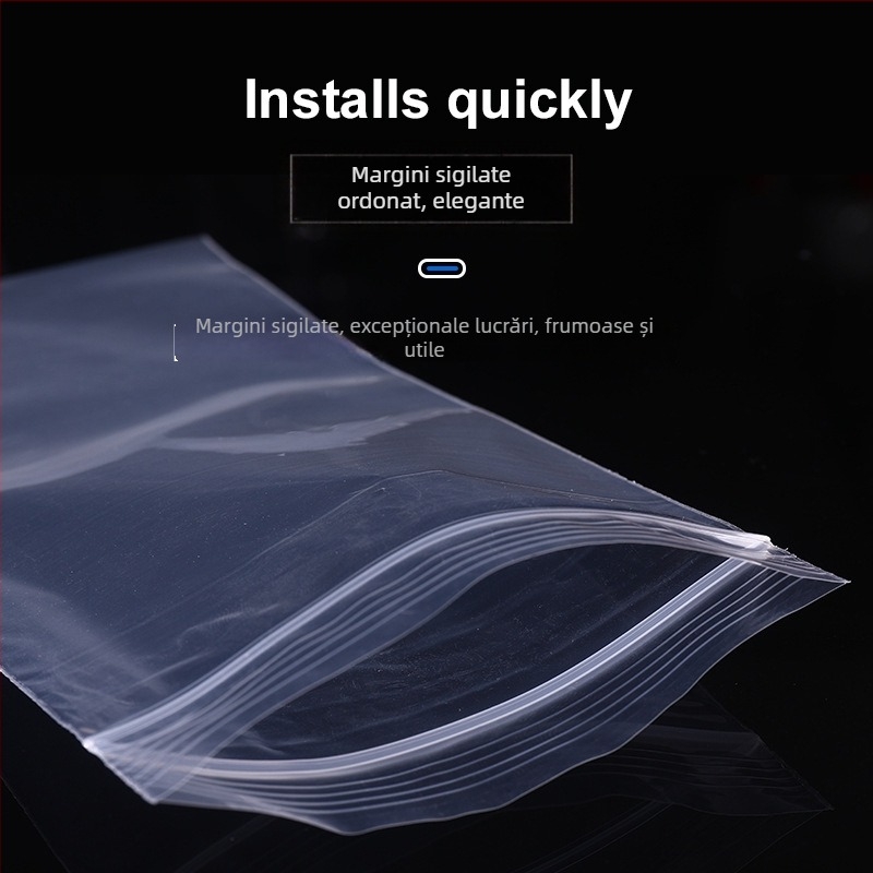 Sac de izolare pentru telefonul mobil, antipraf, transparent, sigilat, compatibil cu ecranul tactil, impermeabil (Material plastic; Presare la cald; Personalizabil; Logo tipărit; Unisex)