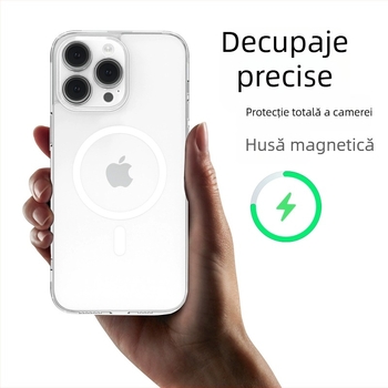 Carcasă pentru telefon Apple din TPU, design minimalist două în unu, finisaj oglindă, protecție anti-uzură și anti-cădere