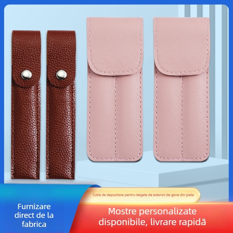 Castiță de depozitare pentru pense cu capac PU pentru unelte de înfrumusețare, plastic/rășină, capace de protecție pentru pense simple și duble