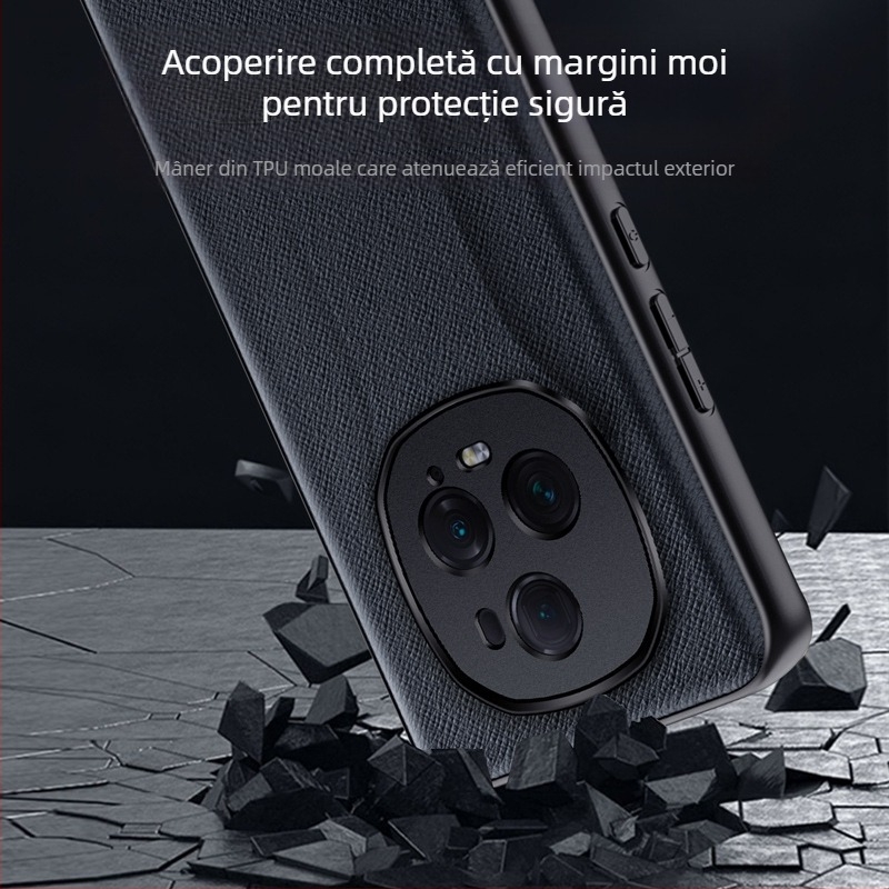 Carcasă pentru Glory Magic5 Pro, piele artificială, presare la cald, protecție la șocuri, antiamprentare