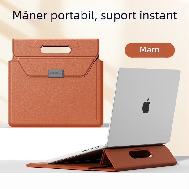 Geantă pentru laptop OLCK — husă de protecție multifuncțională cu căptușeală interioară, personalizabilă pentru MacBook Pro, MacBook Air și alte laptopuri, din piele ecologică