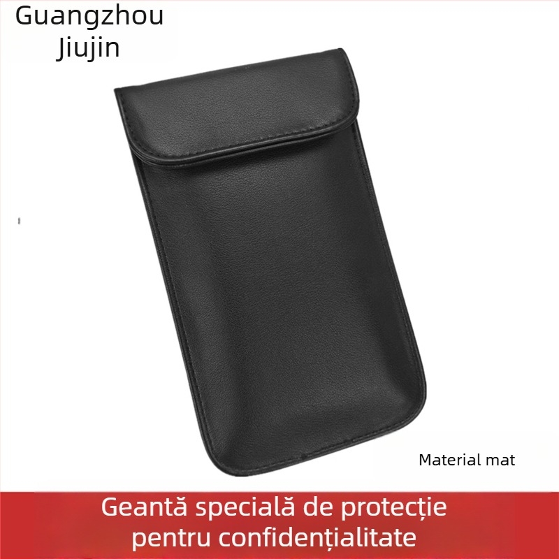 Geantă de protecție semnal pentru telefonul mobil, PU material, căptușeală nano-protecție, cusut, personalizare disponibilă
