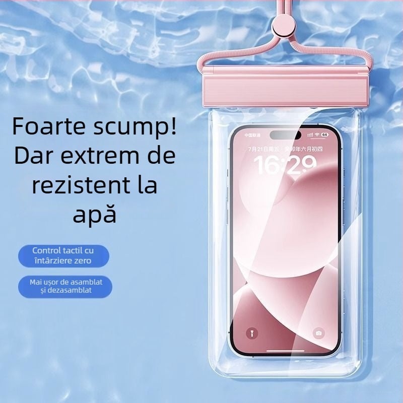 Geantă impermeabilă pentru telefon pentru scufundări — material EVA, țesătură din nailon, geantă de apă pentru activități în aer liber