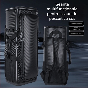 Scaun de pescuit pliabil cu husă dură, rucsac spațios, geantă tip găleată, depozitare, scaun de pescuit multifuncțional (Brand Nothing; Material Piele; Impermeabil Da; Funcție Altceva)