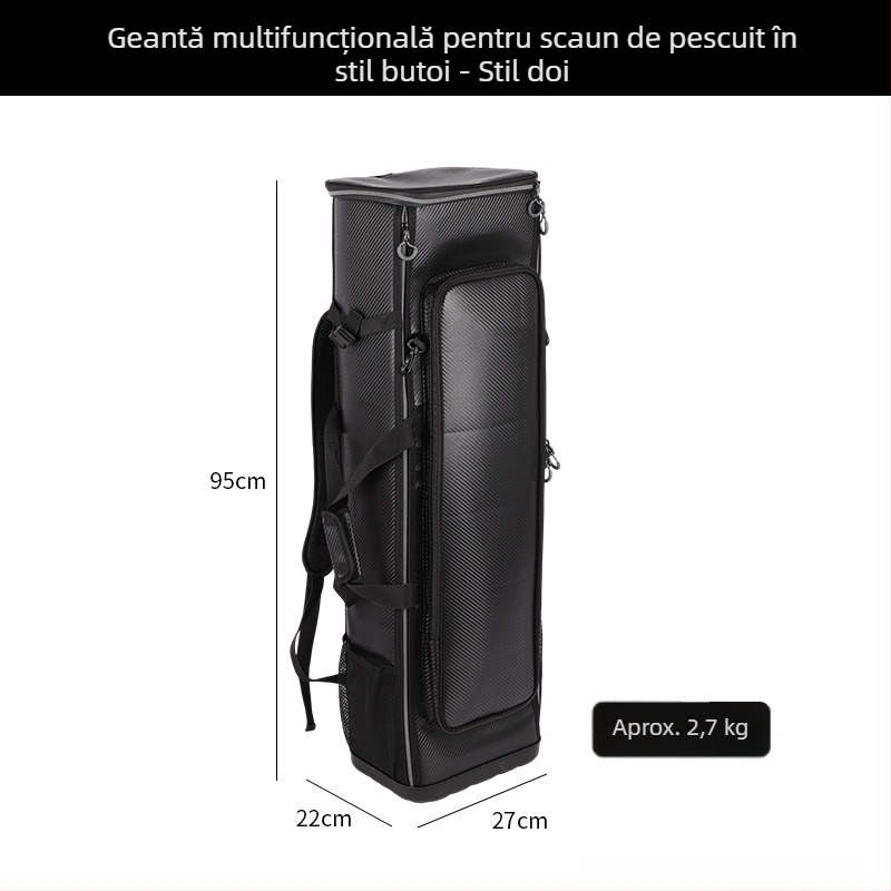 Scaun de pescuit pliabil cu husă dură, rucsac spațios, geantă tip găleată, depozitare, scaun de pescuit multifuncțional (Brand Nothing; Material Piele; Impermeabil Da; Funcție Altceva)