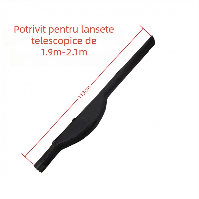 Geantă PVC pentru undițe de pescuit, capacitate mare, curea crossbody/umar, stil rucsac, compartiment detașabil pentru tambur