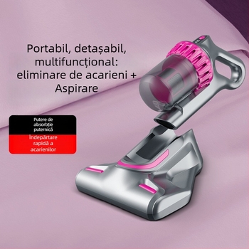 Aspirator fără fir pentru îndepărtarea acarienilor – pentru casă și mașină, 100W, 2100–3000Pa, umed și uscat, baterie încorporată
