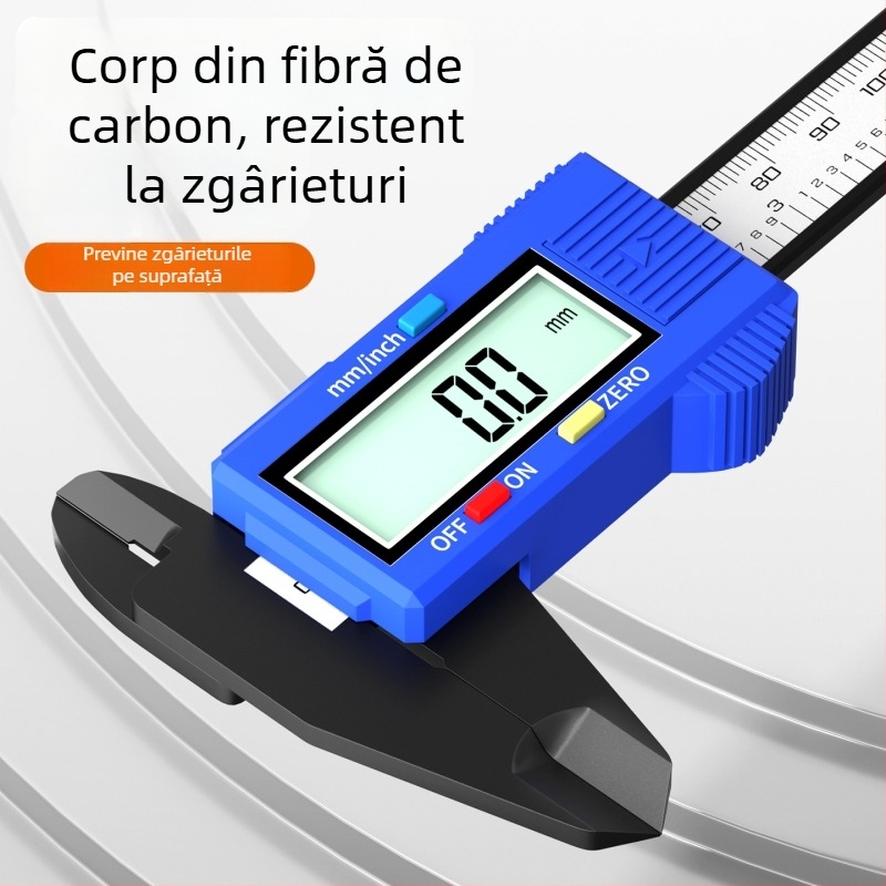 Caliper digital de înaltă precizie, mic, din plastic, 0–15 cm, pentru bijuterii și meșteșuguri