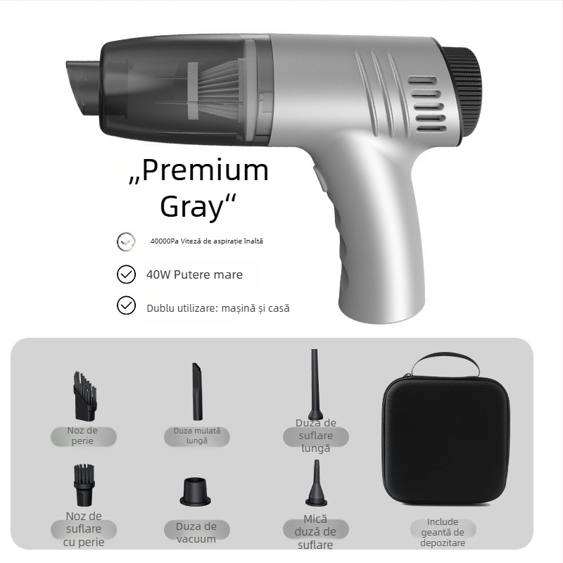 Aspirator auto fără fir, 100 W, aspirație 6000 Pa, tensiune ≤36 V, încărcabil