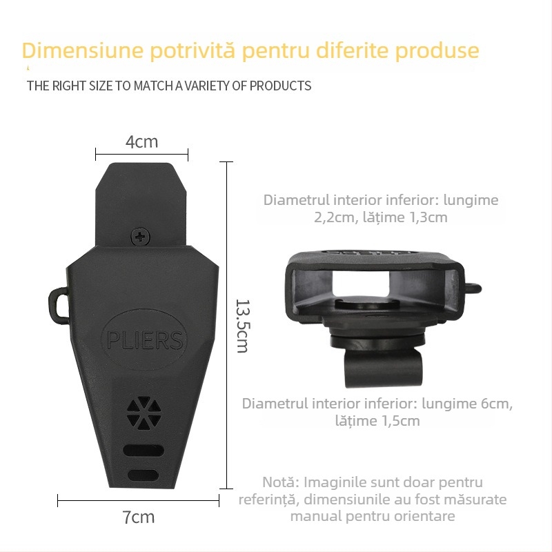 Clește de pescuit rotativ la 360° cu mâner TPR – set portabil de depozitare