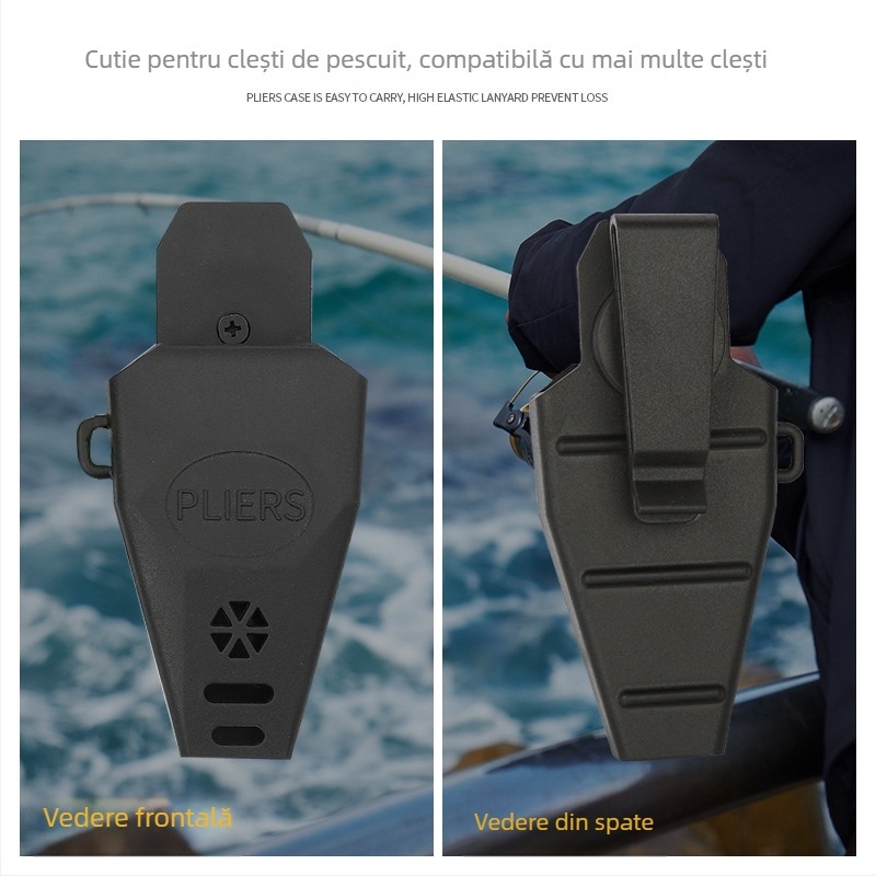 Clește de pescuit rotativ la 360° cu mâner TPR – set portabil de depozitare