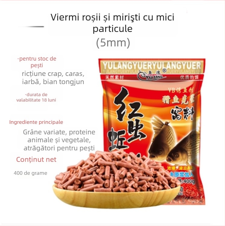 Momeli complexe cu particule de viermi de pământ, Fish Wave, 90 de pachete